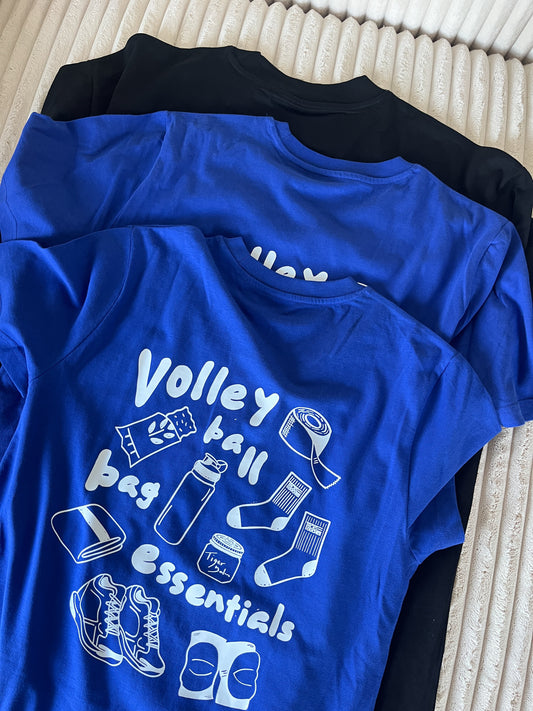 T-shirt volley-ball bag essential - bleu roi
